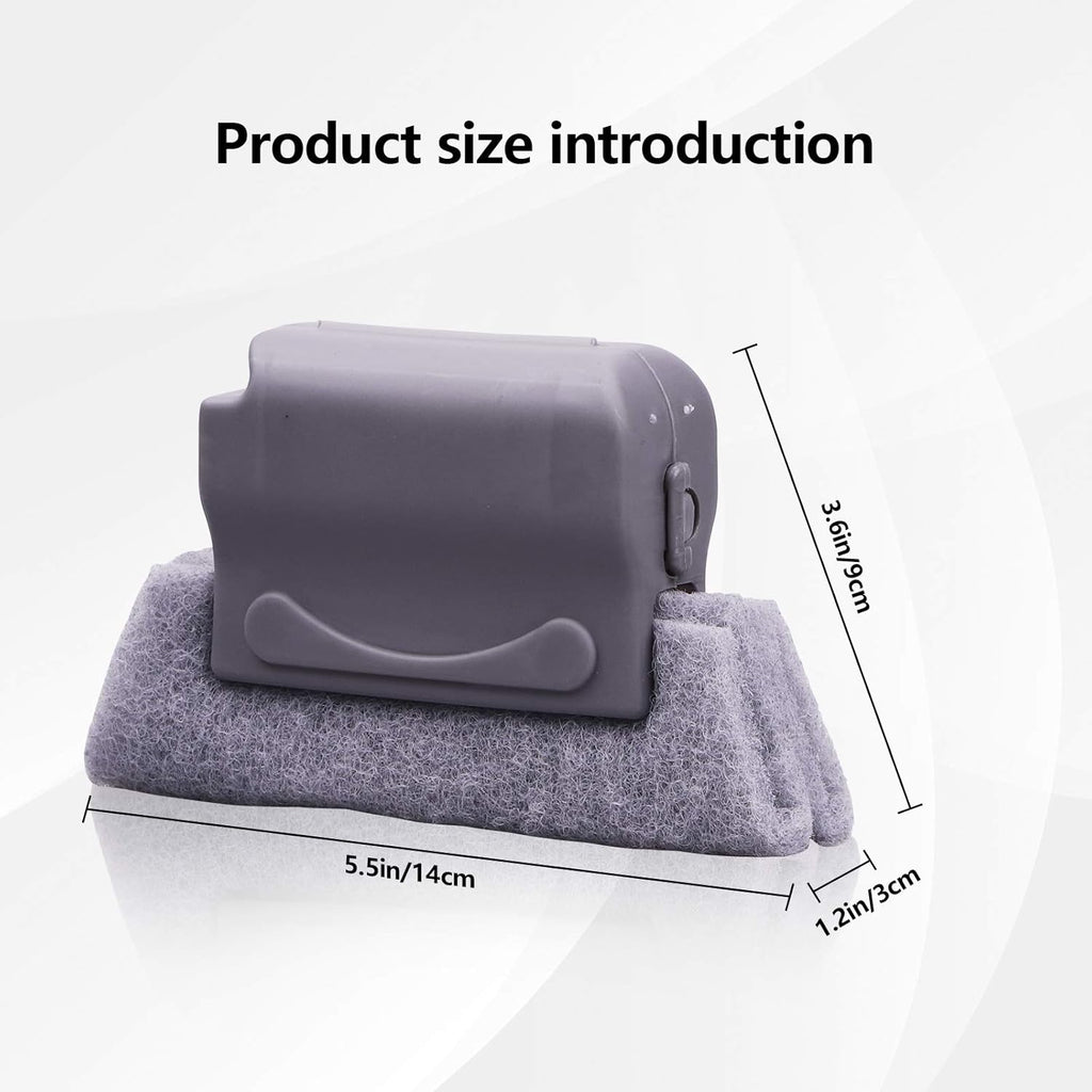 Koishu Magic Window Groove Cleaning Brush, Hand-Held Window Track Cleaner Brushes Tools Set, Sliding Door Track Cleaner, Sill, Tile Lines, Shutter, Car Vents, Keyboard, Small Spaces Clean