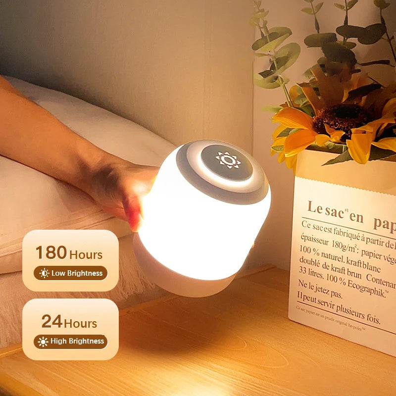 Rechargeable LED lantern with 2400mAh battery long runtime camping