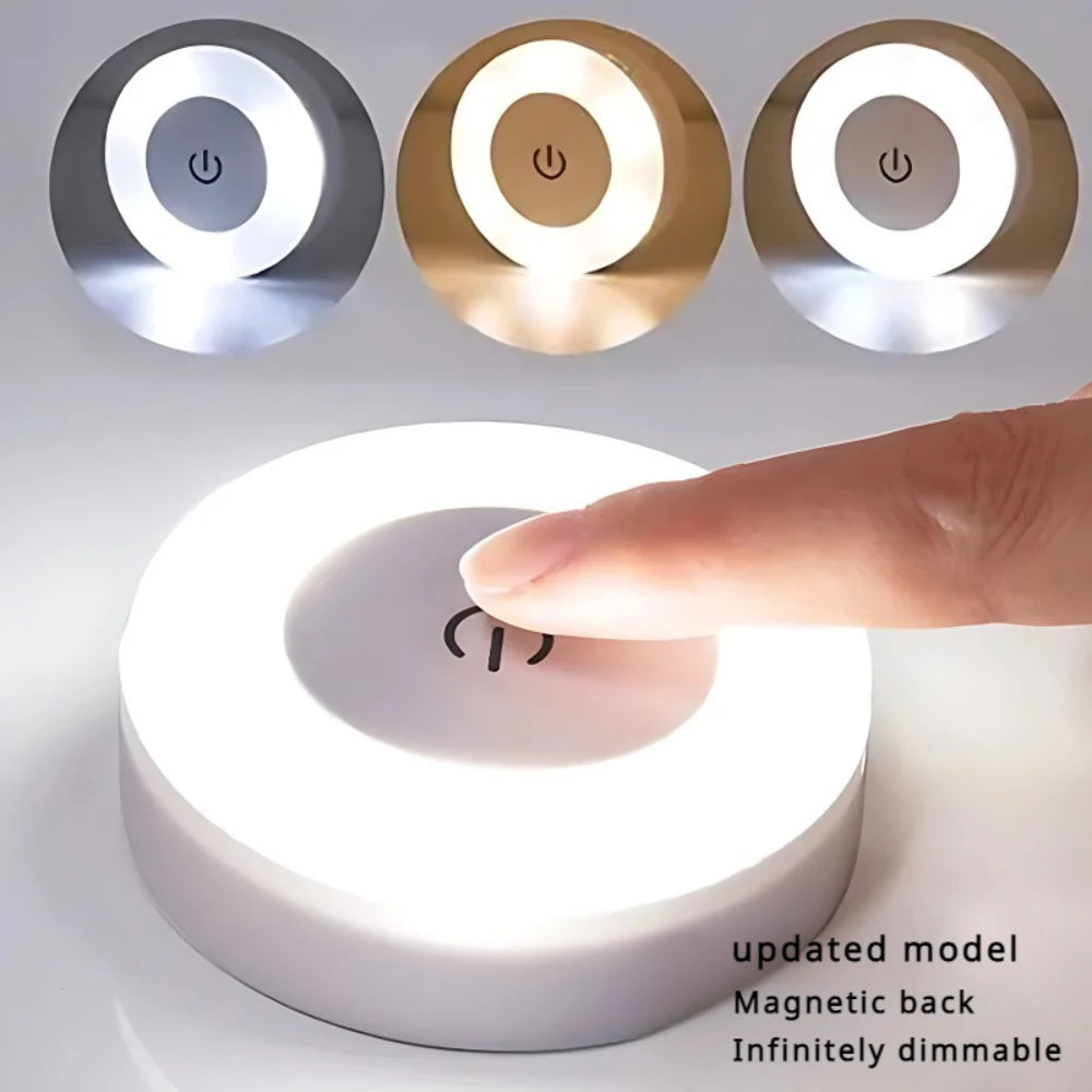 LED Portable Night Light - USB Rechargeable Ambient Lamp