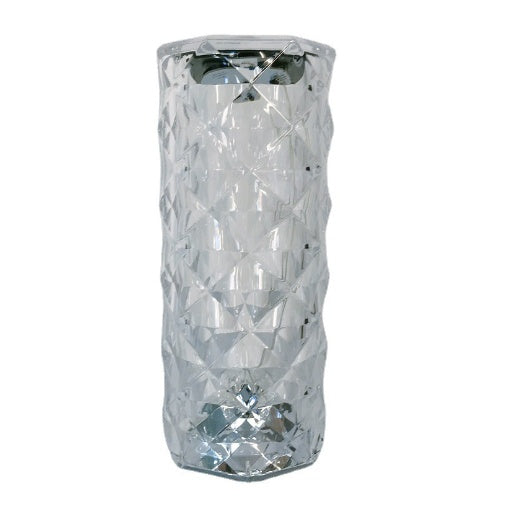 Lámpara de Mesa Cristal Diamante Recargable – Acrílica, Decorativa y Elegante para Dormitorio y Mesita de Noche