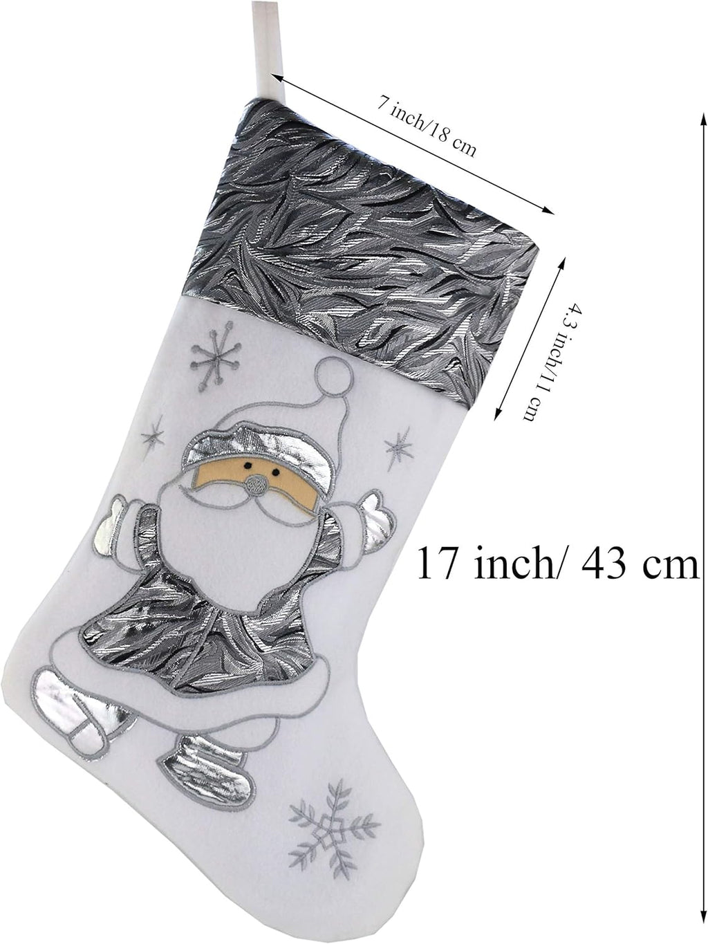 Christmas stocking with Santa Claus 