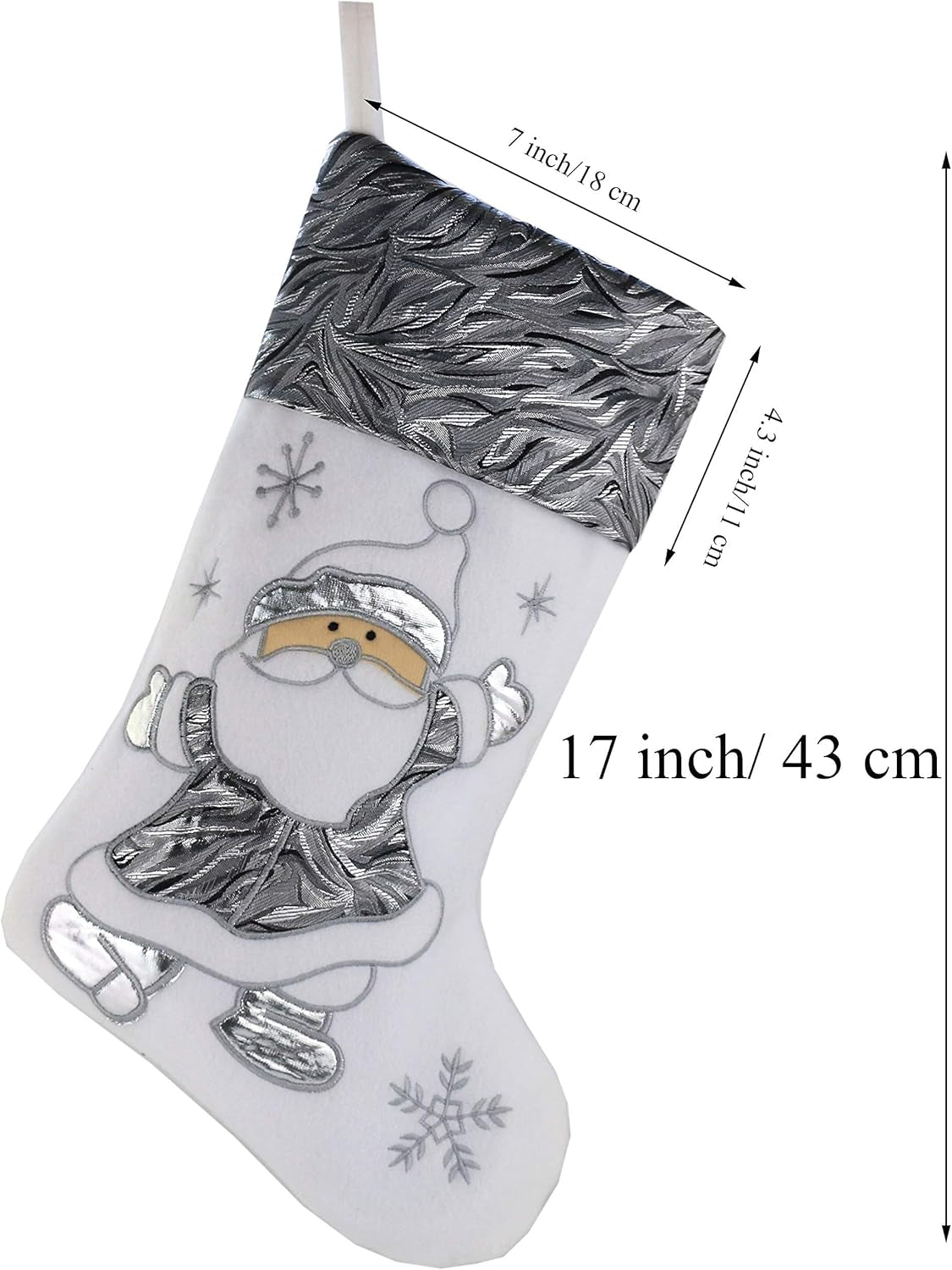 Christmas stocking with Santa Claus 