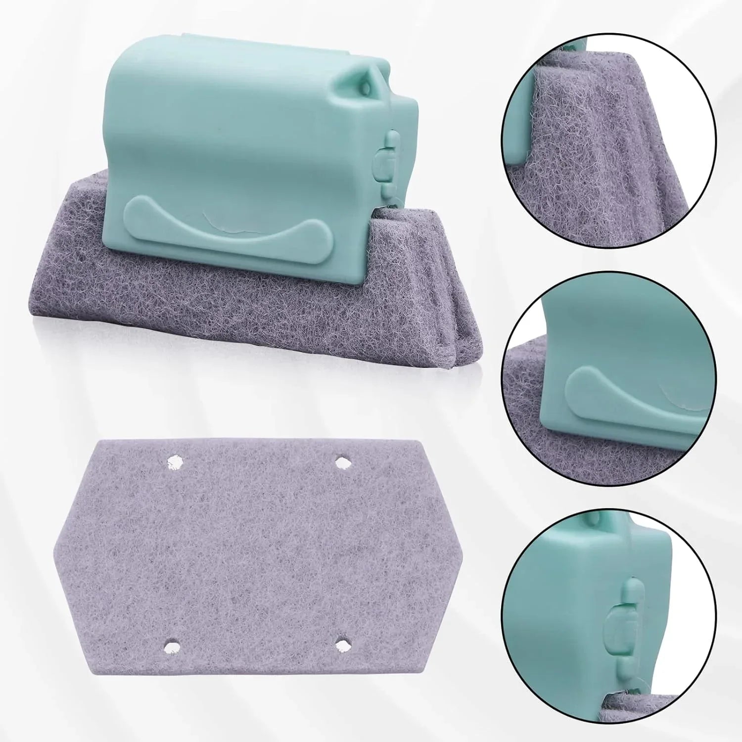 Cleaning Pad Holder with Soft Grip for Easy Use and Replacement.